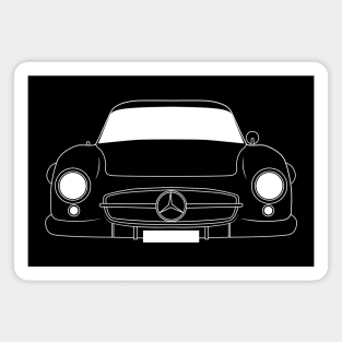 300SL White Outline Magnet